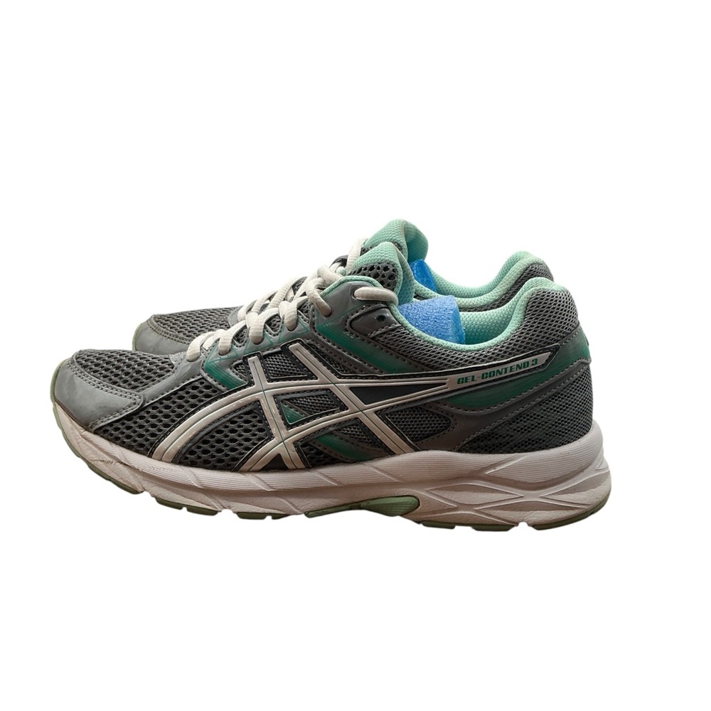 ASICS GEL-CONTENDO 3Women's Gray and Green Sneakers size 7.5‎ - Picture 2 of 7